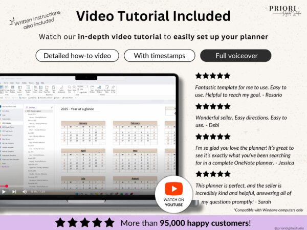 OneNote Planner 2025 2026 Professional One Note Template for Work Project Management Hyperlinked Planner Weekly Planner Organization - Image 10