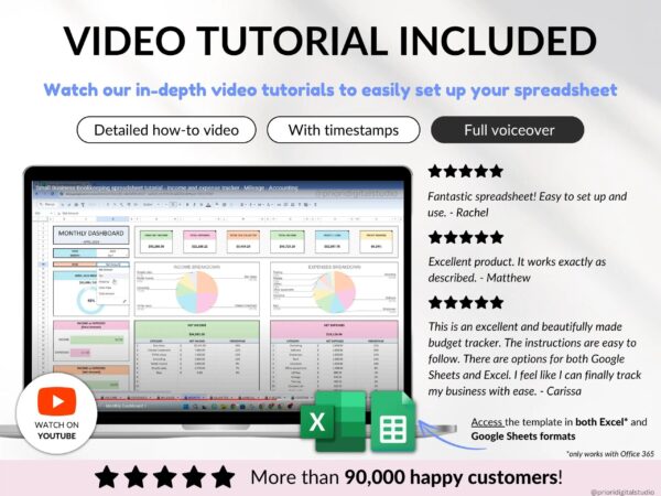 Small Business Bundle Bookkeeping Inventory Tracker Order Tracker Product Handmade Pricing Calculator Smart Bill Google Sheet Excel - Image 11