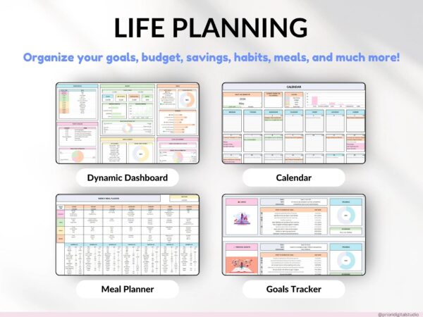 Ultimate Annual Budget Template Excel Google Sheets Budget Spreadsheet Organization Planner Life Template Habit Tracker Task Tracker - Image 8
